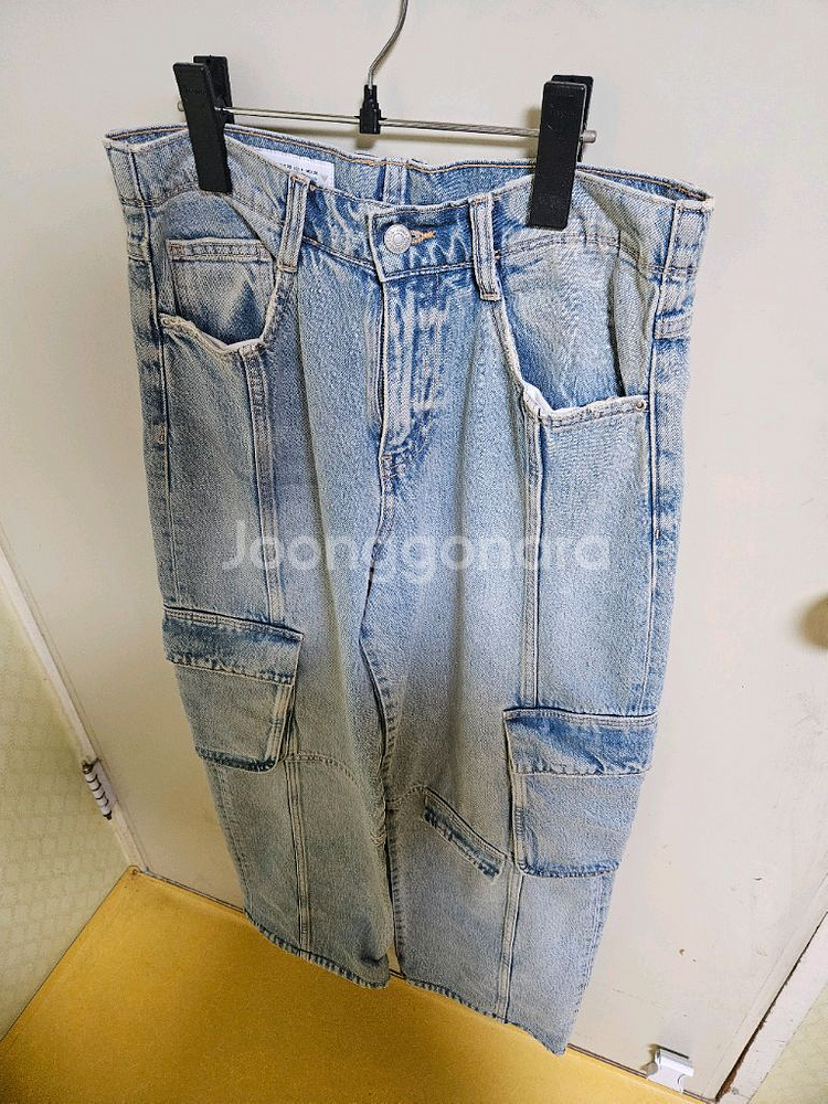 자라 카고 데님 청바지--3