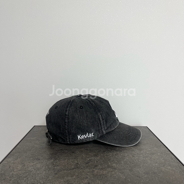 슈프림 케블라 데님 블랙 에스로고 S로고 볼캡 모자--2