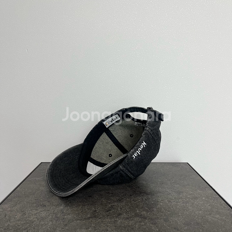 슈프림 케블라 데님 블랙 에스로고 S로고 볼캡 모자--5