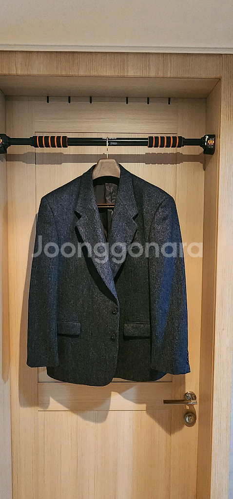 네이비 헤링본 트위드 자켓 3XL~4XL--0