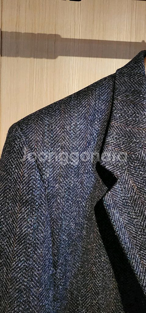 네이비 헤링본 트위드 자켓 3XL~4XL--2