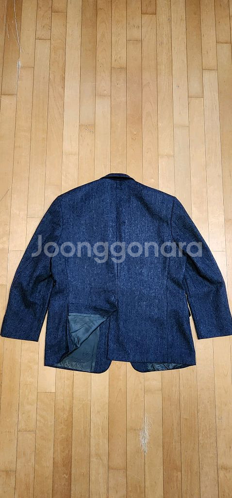 네이비 헤링본 트위드 자켓 3XL~4XL--4