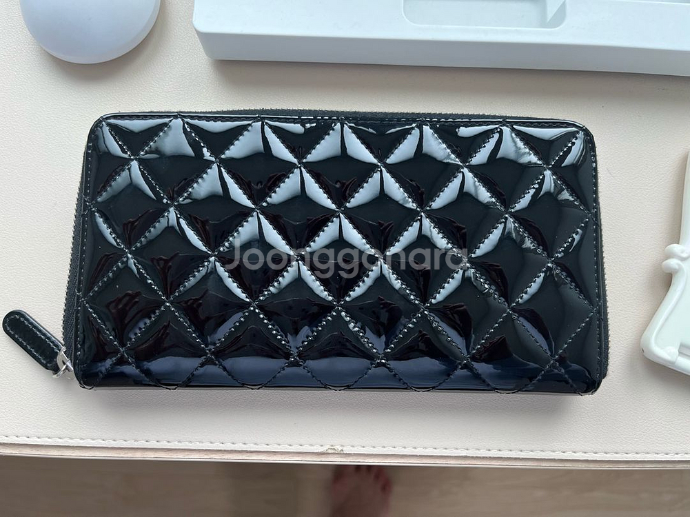 샤넬 페이던트 지퍼 장지갑--2