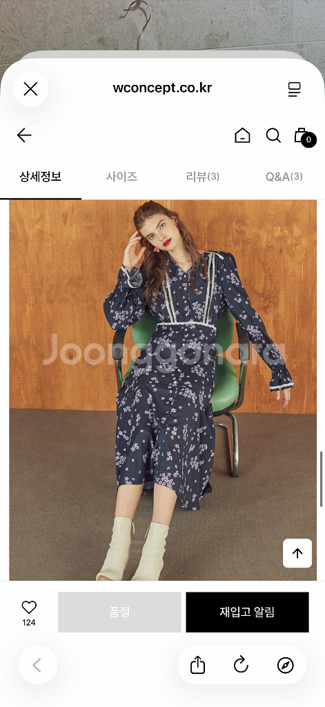 쟈니헤잇재즈 FLORAL LACE DRESS--5
