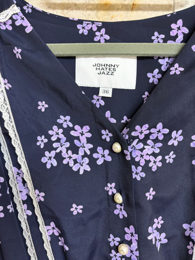 쟈니헤잇재즈 FLORAL LACE DRESS--8