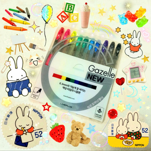 +Gazelle New 니들 펜 10가지 컬러 세트+
