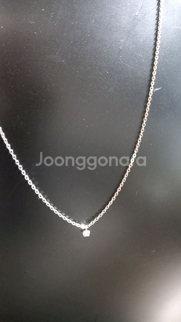 18k5푼줄 1부천연다이아목걸이 새상품--0