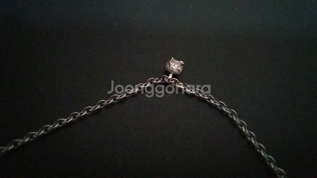 18k5푼줄 1부천연다이아목걸이 새상품--9