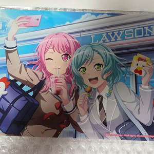 뱅드림 로손 폰타 카드+아크릴보드 히나 아야