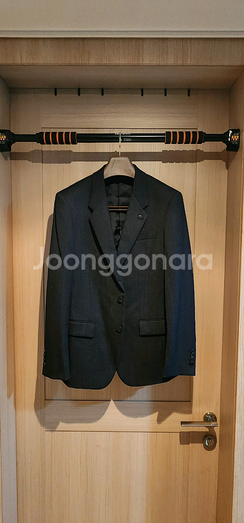 진그레이 커스텀멜로우 모직 자켓 슬림L--0