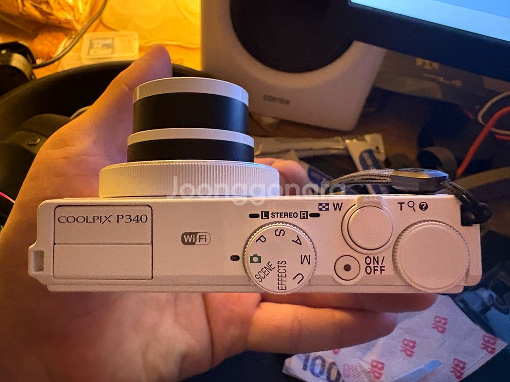 니콘 쿨픽스 p340 화이트 디카--3