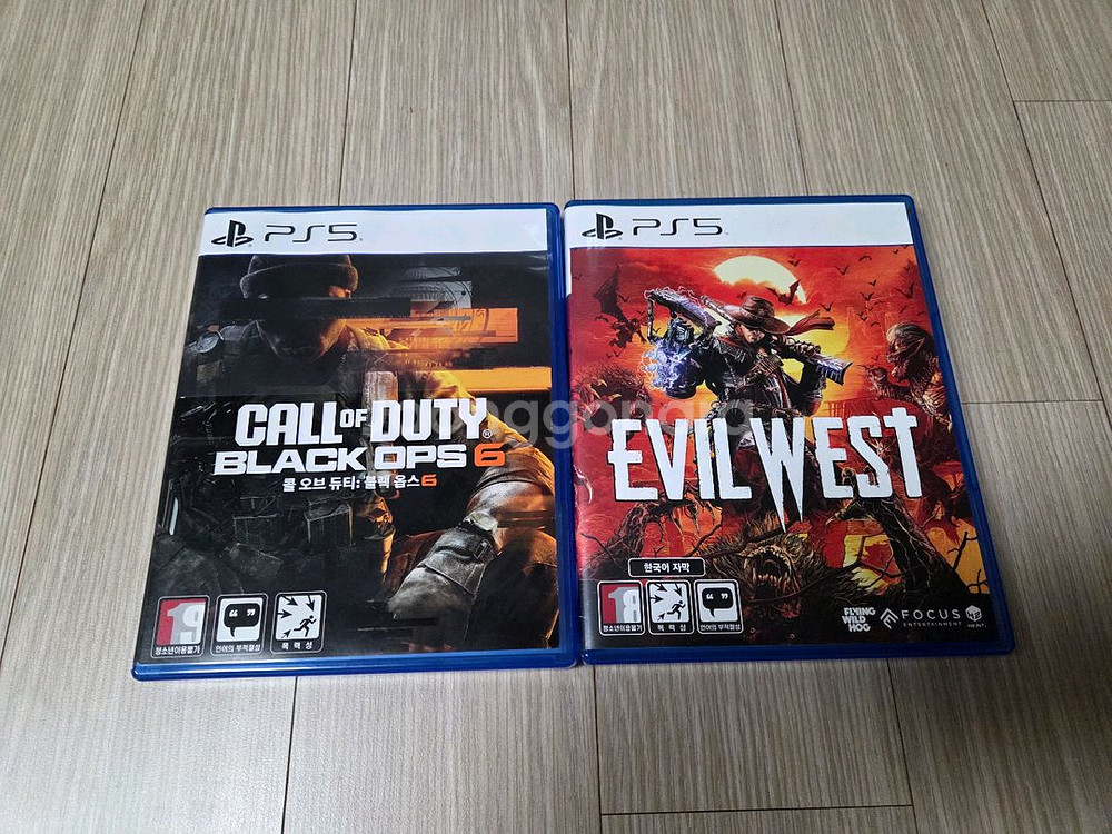 PS5 콜오브 블랙옵스6,이블웨스트 싸게 팝니다!!--0