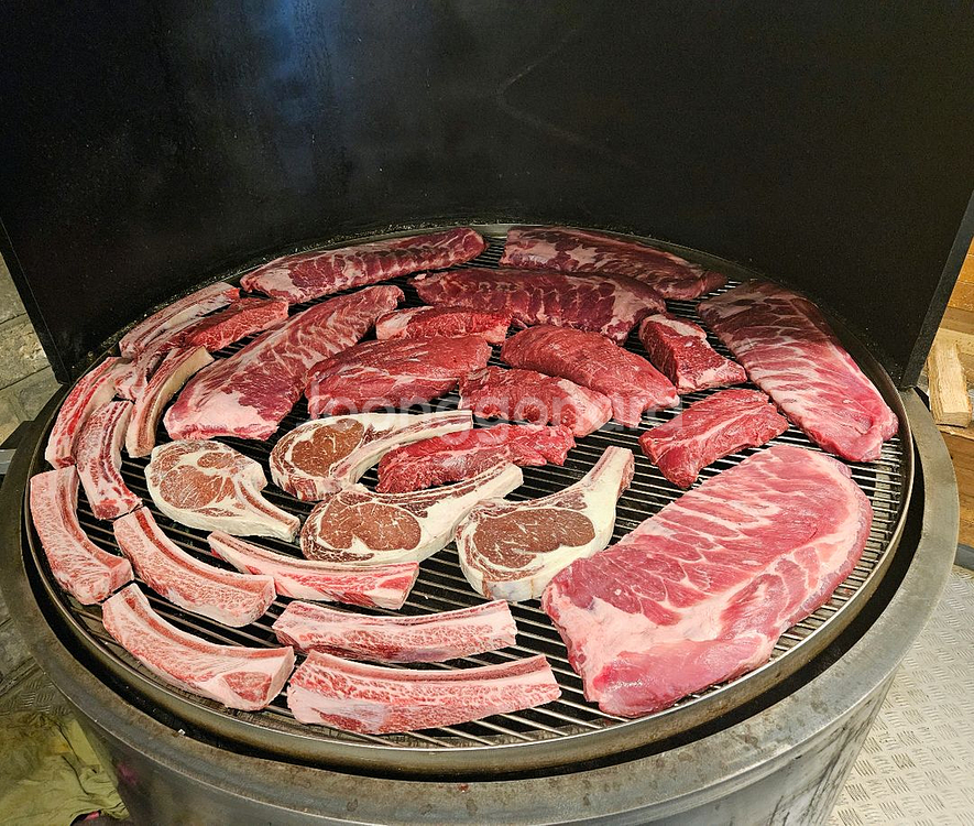 대형 회전 그릴 / 바베큐 그릴--1