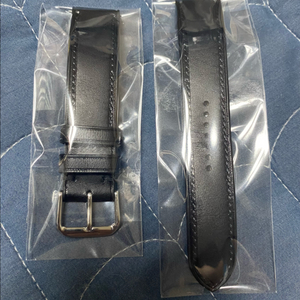 임가스트랩 부테로 올스티치 가죽 시계줄 블랙 19mm