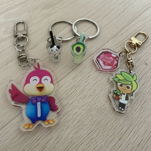 쿠키런킹덤 허브맛 쿠키 키링/뽀로로 해리 키링/음료수