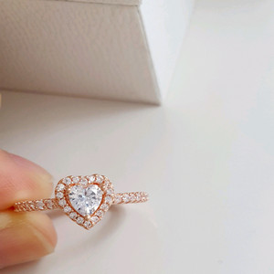 스파클링 하트 악세사리 반지