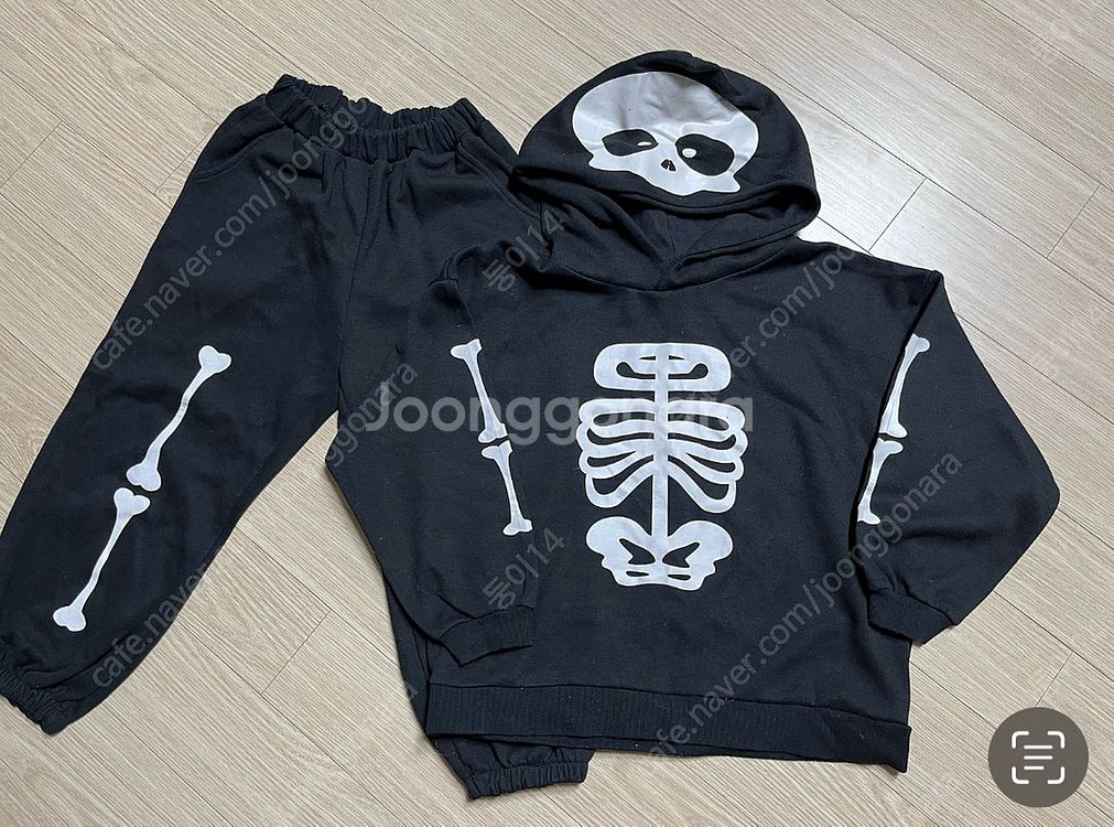 할로윈 야광 상하복--2