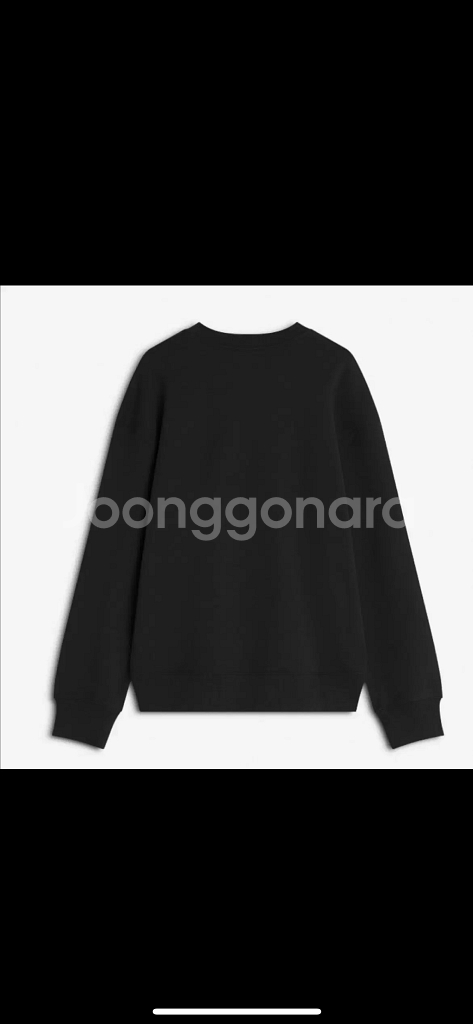 (새거) 메종키츠네 맨투맨 그레이/블랙--4