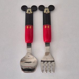 디즈니 미키마우스 이어햇 디저트 아동 스푼 포크 세트