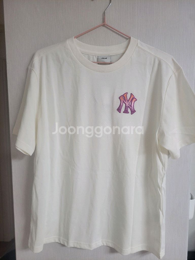 MLB 뉴욕 양키스 반팔티 165 아이보리(새상품)--0