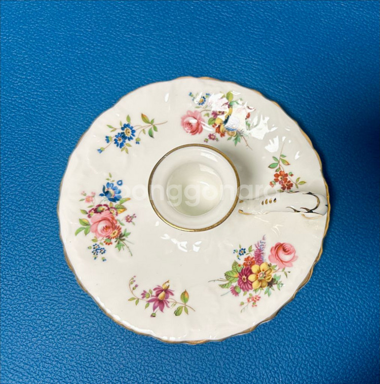 빈티지 해머슬리의 하워드 스프레이 패턴 캔들 홀더--1