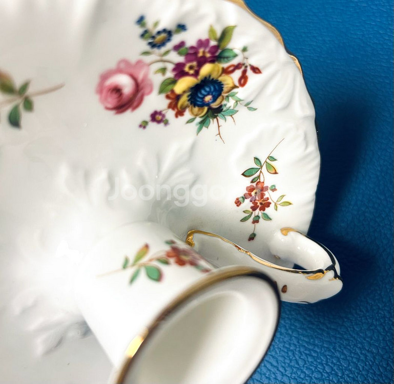 빈티지 해머슬리의 하워드 스프레이 패턴 캔들 홀더--3