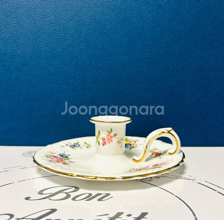 빈티지 해머슬리의 하워드 스프레이 패턴 캔들 홀더--7