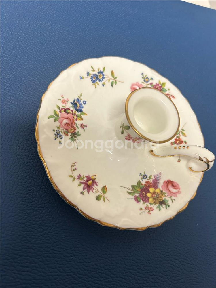 빈티지 해머슬리의 하워드 스프레이 패턴 캔들 홀더--4