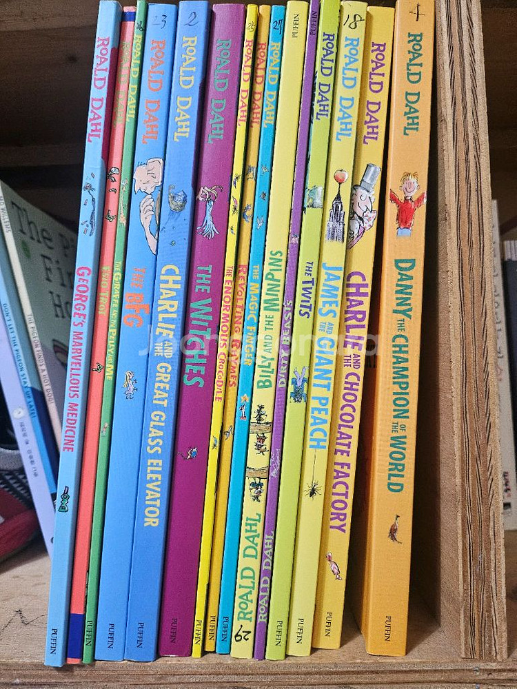 로얄드달 원서 컬러판 15권 최상 A4사이즈--0