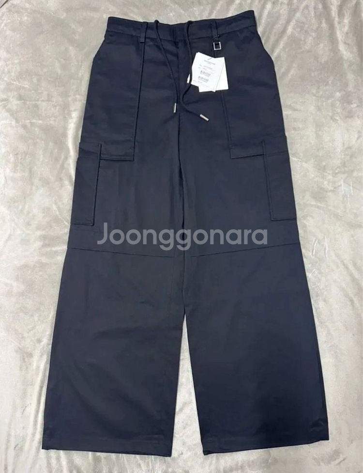 [48] 우영미 22SS 블랙 와이드 카고 팬츠--2