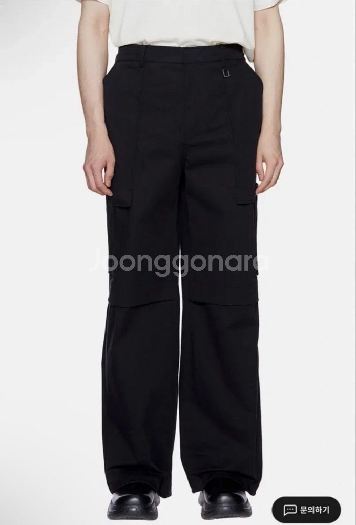 [48] 우영미 22SS 블랙 와이드 카고 팬츠--0