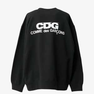 [M] CDG 오버사이즈 스웨트셔츠 맨투맨 블랙