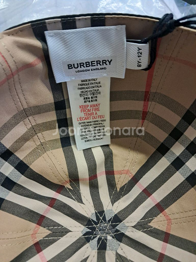 버버리 키즈 리버서블 모자 새상품--5