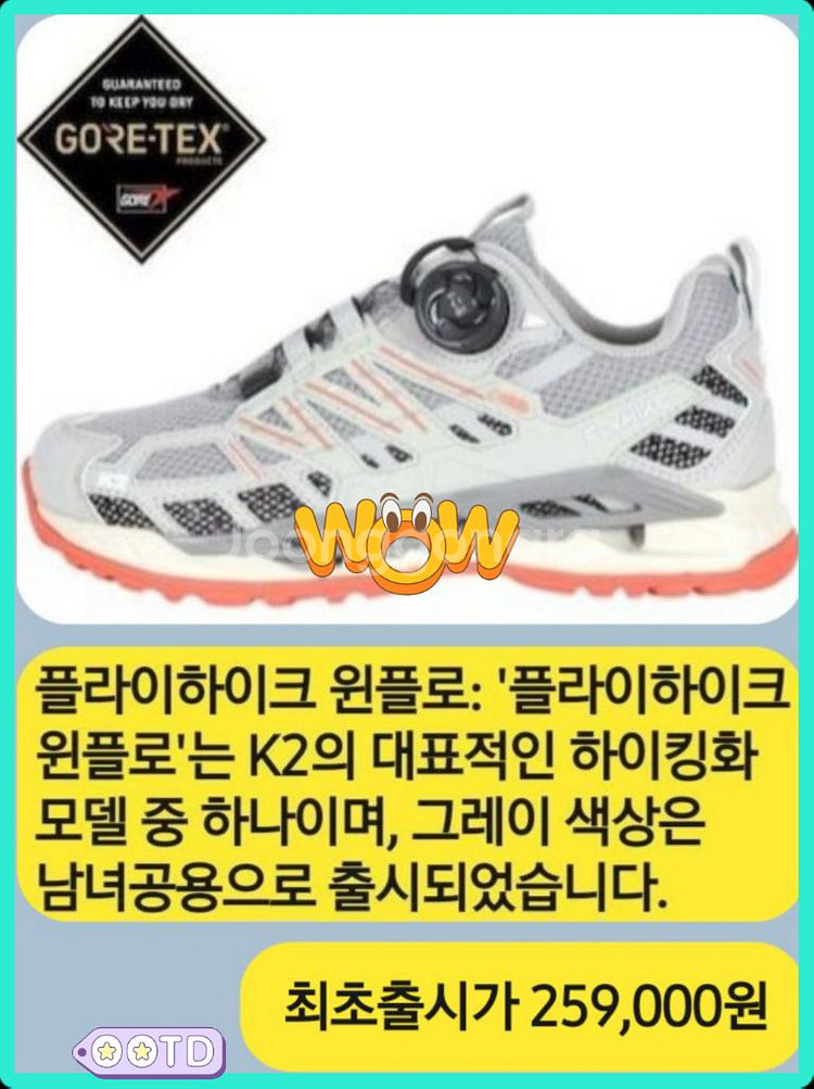 K2 고어텍스 트레킹화 공용 250(255) 택비포함--1