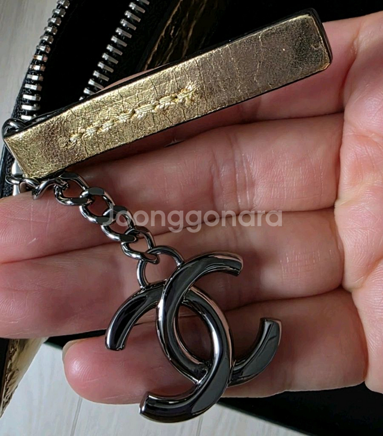 샤넬 빈티지 골드 클러치 라지사이즈(정품)--2