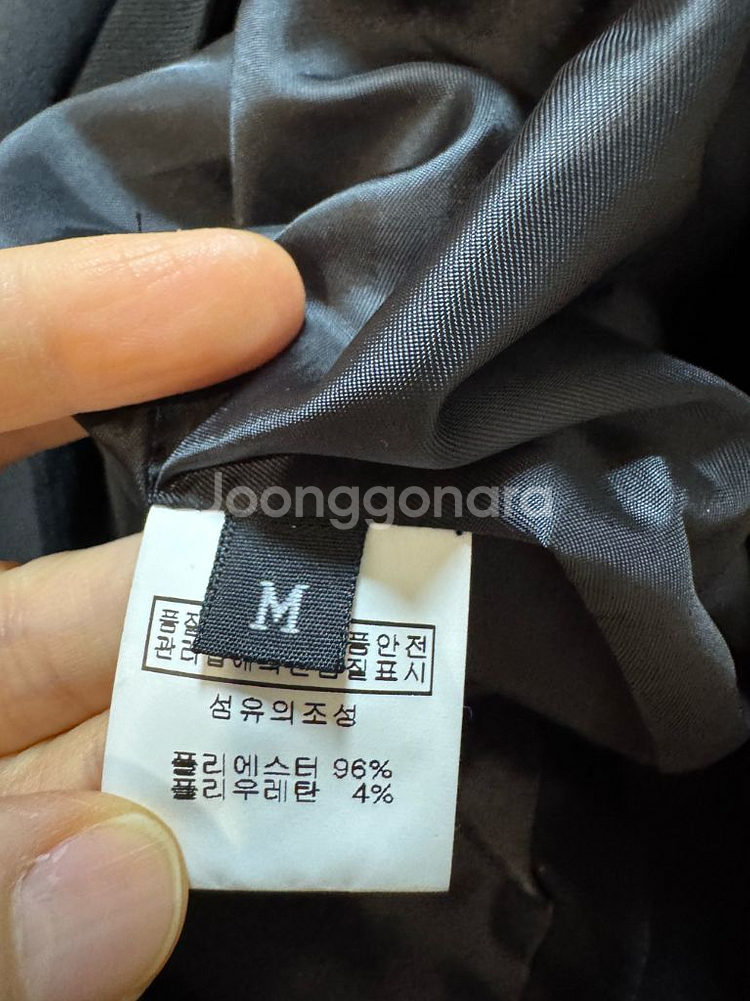 메르카토 블랙 벨트 자켓--6