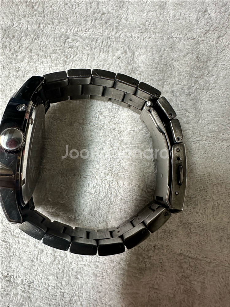 GUESS 게스 블랙 건메탈 남성용 멀티펑션 메탈시계--2