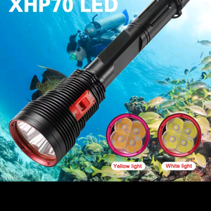 신품급 수중랜턴 4구 xhp70 옐로우