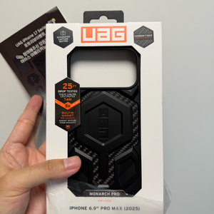 UAG 아이폰 17 프로맥스 모나크 캡버전 카본파이버(