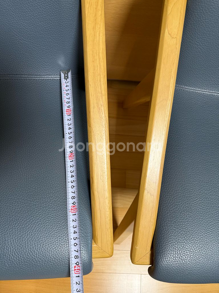 원목 가죽 거실의자 식탁의자 체어 우드 쇼파 이케아 한--5