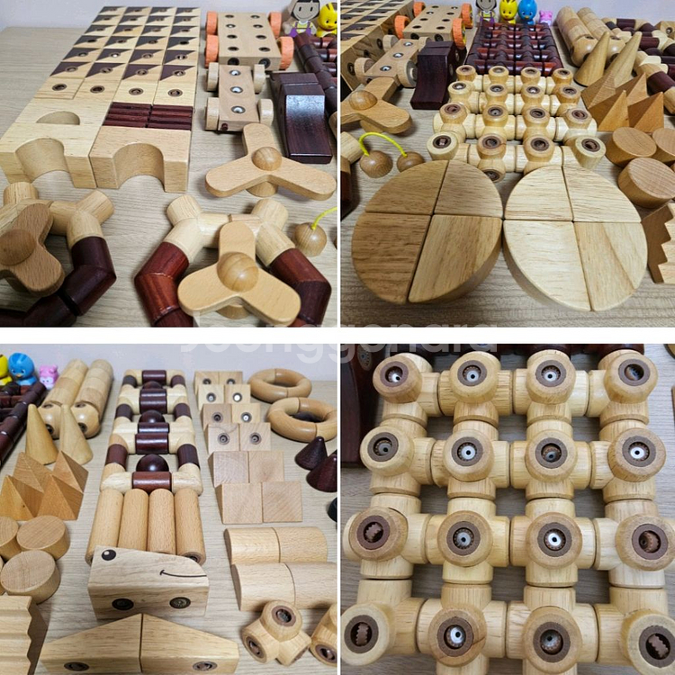 에드토이 에듀토이 200PCS(원목자석블럭 edtoy)--2