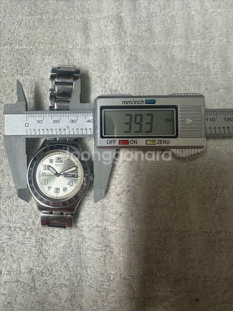 스와치 아이러니 메탈 빈티지 시계 판매합니다--8