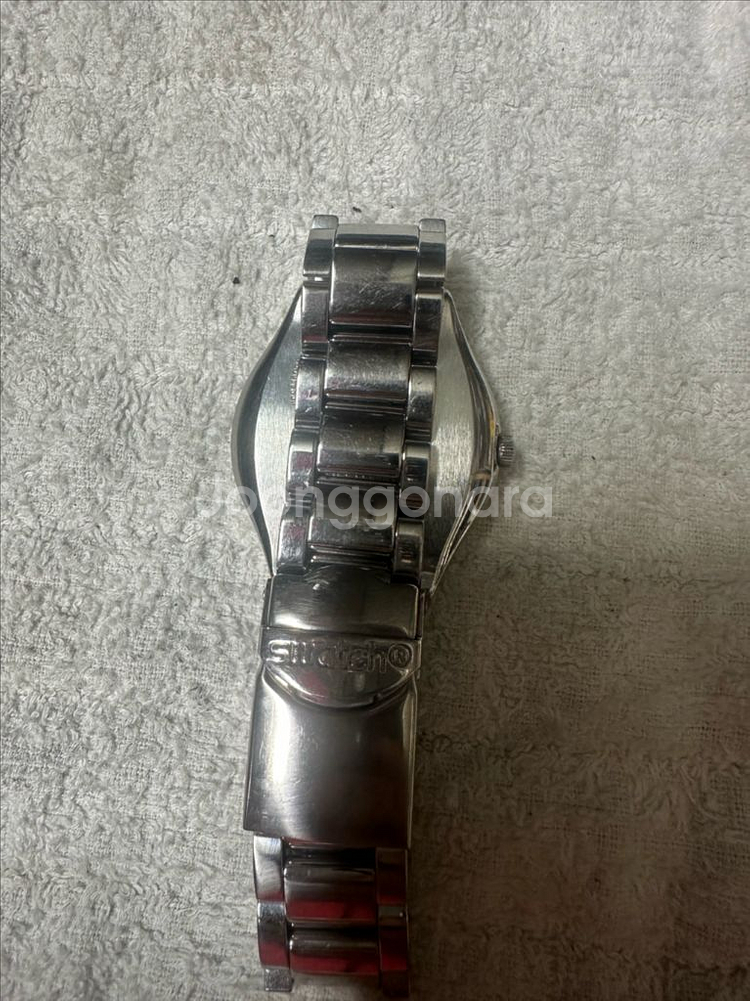 스와치 아이러니 메탈 빈티지 시계 판매합니다--5