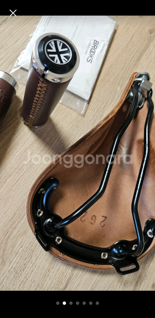 브롬톤 브룩스 가죽안장 가죽그립 미니벨로 호황--1