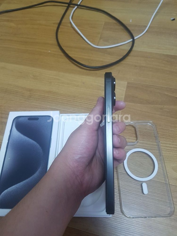 아이폰15 프로맥스 256GB 블랙 티타늄 판매 급처--9