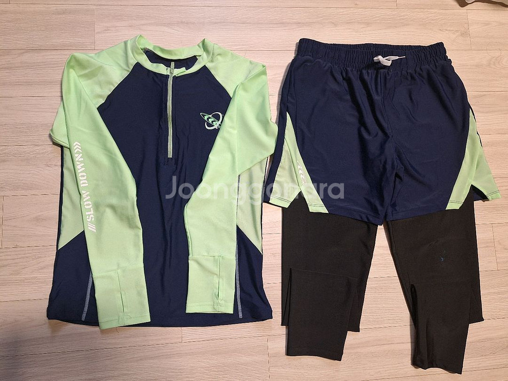 노스페이스 래쉬가드150 /외150~160 /2벌일괄--2