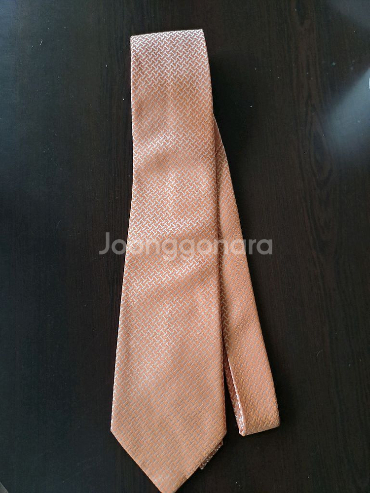 에르메스 오렌지색 실크 넥타이--0