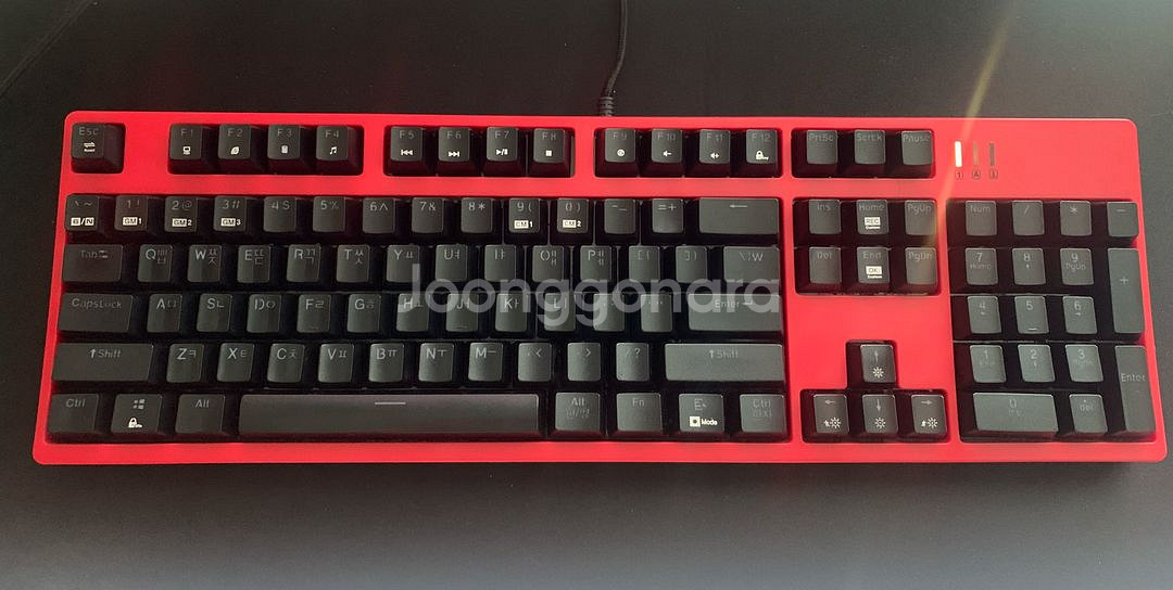 앱코 해커 K660 게이밍 기계식 키보드 (청축)--1