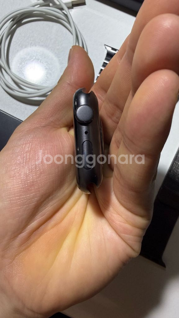애플워치 SE1 44mm 나이키 GPS 블랙 팝니다.--4