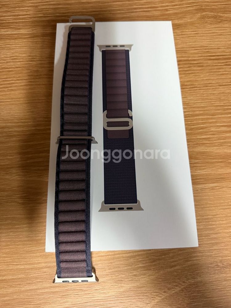 애플워치 알파인루프 정품 (인디고 M) 거의 새제품 판--0